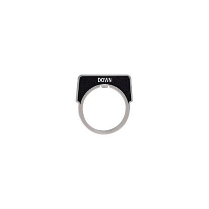 Picture of Legend, Harmony 9001K, Harmony 9001SK, 30mm, aluminium, black with silver letters, 40x43mm, marking down