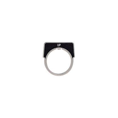 Picture of Legend, Harmony 9001K, Harmony 9001SK, 30mm, aluminium, black with silver letters, 40x43mm, marking UP