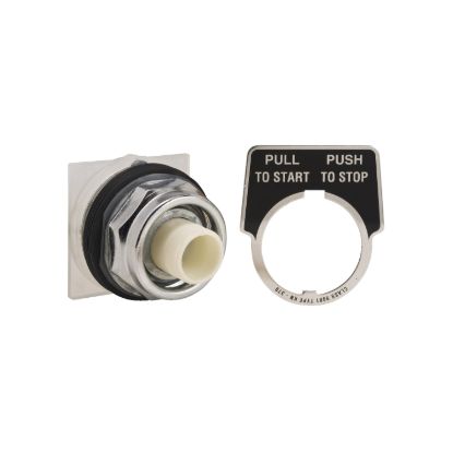 Picture of Head for push button, Harmony 9001K, metal, without mushroom, 30mm, 2 positions, push pull