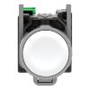 Picture of Harmony XB5R, Wireless and batteryless transmitter, push button, metal, white, 22mm, spring return
