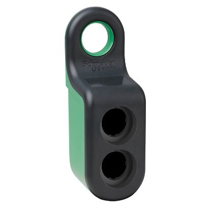 Picture of Empty handy box for mobile use, Harmony XB5R, plastic, green, 2 cut outs