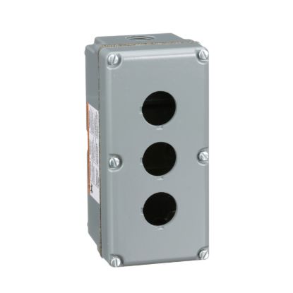 Picture of Empty enclosure control station, Harmony 9001K, Harmony 9001SK, aluminium, 3 cut outs, 30mm