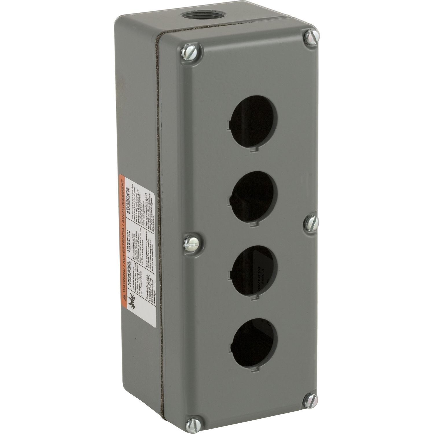 Picture of Empty enclosure control station, Harmony 9001K, Harmony 9001SK, aluminium, 4 cut outs, 30mm