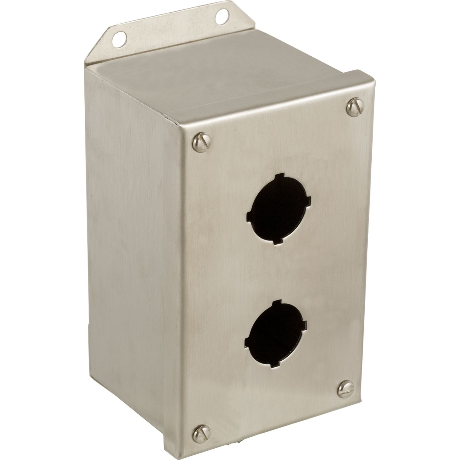Picture of Empty enclosure control station, Harmony 9001K, Harmony 9001SK, stainless steel, 2 cut outs, 30mm