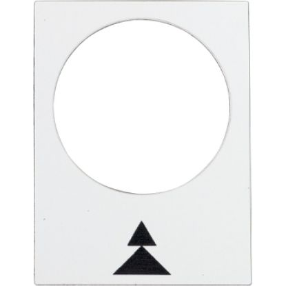 Picture of Marked legend,Harmony XAC,legend, 30x40mm, white, right, slow, fast