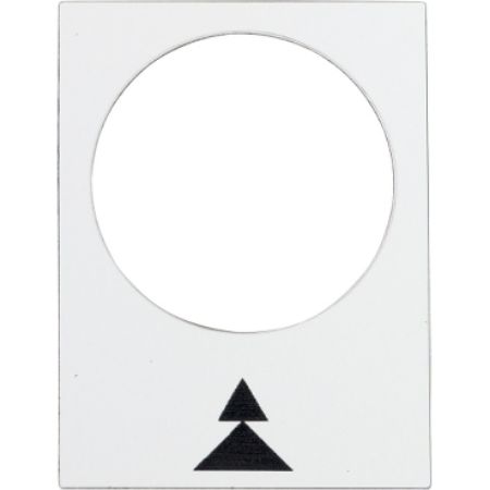 Picture of Marked legend,Harmony XAC,legend, 30x40mm, white, right, slow, fast