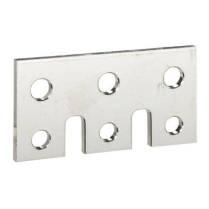 Picture of connection plate with heatsink, ComPact NSX100DC to NSX250DC, parallel connection of 2 poles, set of 2 parts