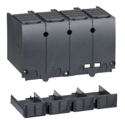 Picture of Terminal shield, ComPacT NSX100/160/250 DC, 4P, upstream/downstream, series connection of poles