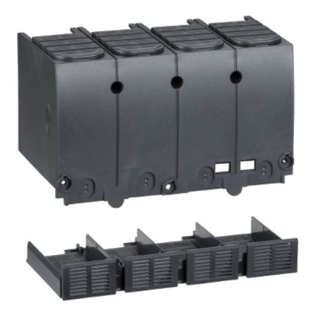 Picture of Terminal shield, ComPacT NSX100/160/250 DC, 4P, upstream/downstream, series connection of poles