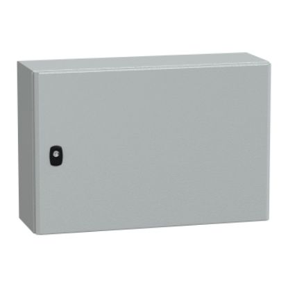 Picture of Spacial, Wall mounted steel enclosure, Spacial S3D, plain door, with mounting plate, 400x600x200mm, IP66, IK10