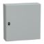 Picture of Spacial, Wall mounted steel enclosure, Spacial S3D, plain door, with mounting plate, 600x600x200mm, IP66, IK10