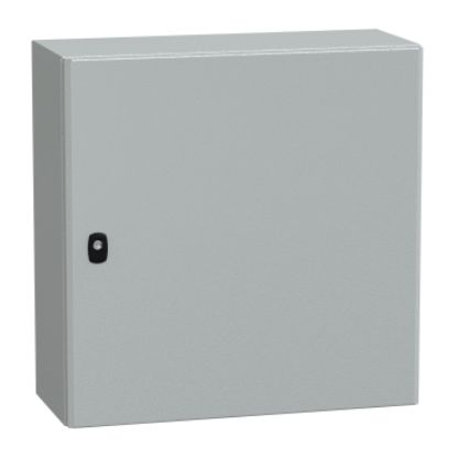 Picture of Spacial, Wall mounted steel enclosure, Spacial S3D, plain door, with mounting plate, 600x600x250mm, IP66, IK10