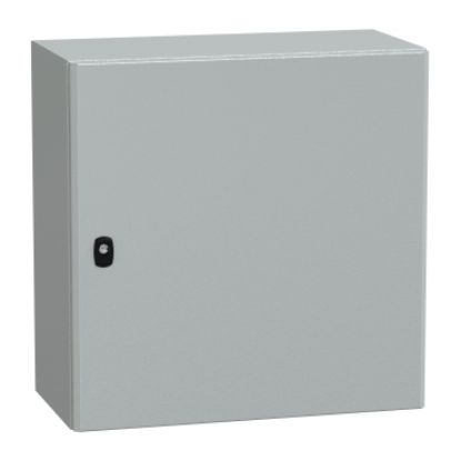 Picture of Spacial, Wall mounted steel enclosure, Spacial S3D, plain door, with mounting plate, 600x600x300mm, IP66, IK10