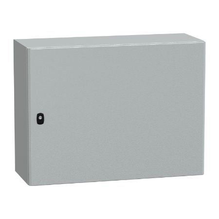 Picture of Spacial, Wall mounted steel enclosure, Spacial S3D, plain door, with mounting plate, 600x800x300mm, IP66, IK10