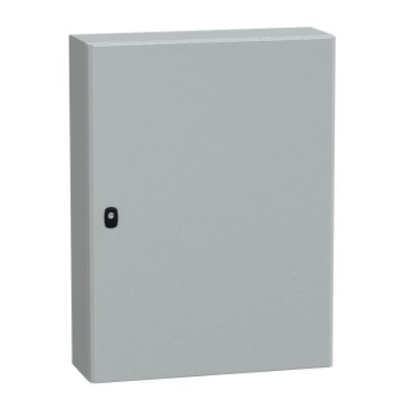 Picture of Wall mounted steel enclosure, PanelSeT S3D, plain door, with mounting plate, 800x600x200mm, IP66, IK10