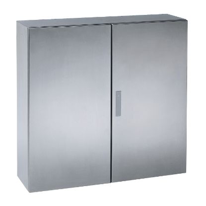 Picture of Spacial, Wall mounted enclosure, Spacial S3X, stainless steel 316L,double plain door, 1000x1000x300mm, IP55