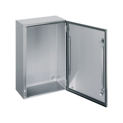 Picture of Spacial, Wall mounted enclosure, Spacial S3X, stainless steel 316L, plain door, 300x250x150mm, IP66