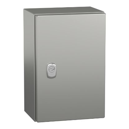 Picture of Spacial, Wall mounted enclosure, Spacial S3X, stainless steel 316L, plain door, 300x200x150mm, IP66