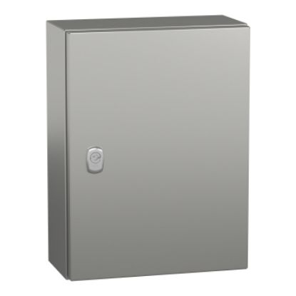 Picture of Spacial, Wall mounted enclosure, Spacial S3X, stainless steel 316L, plain door, 400x300x150mm, IP66