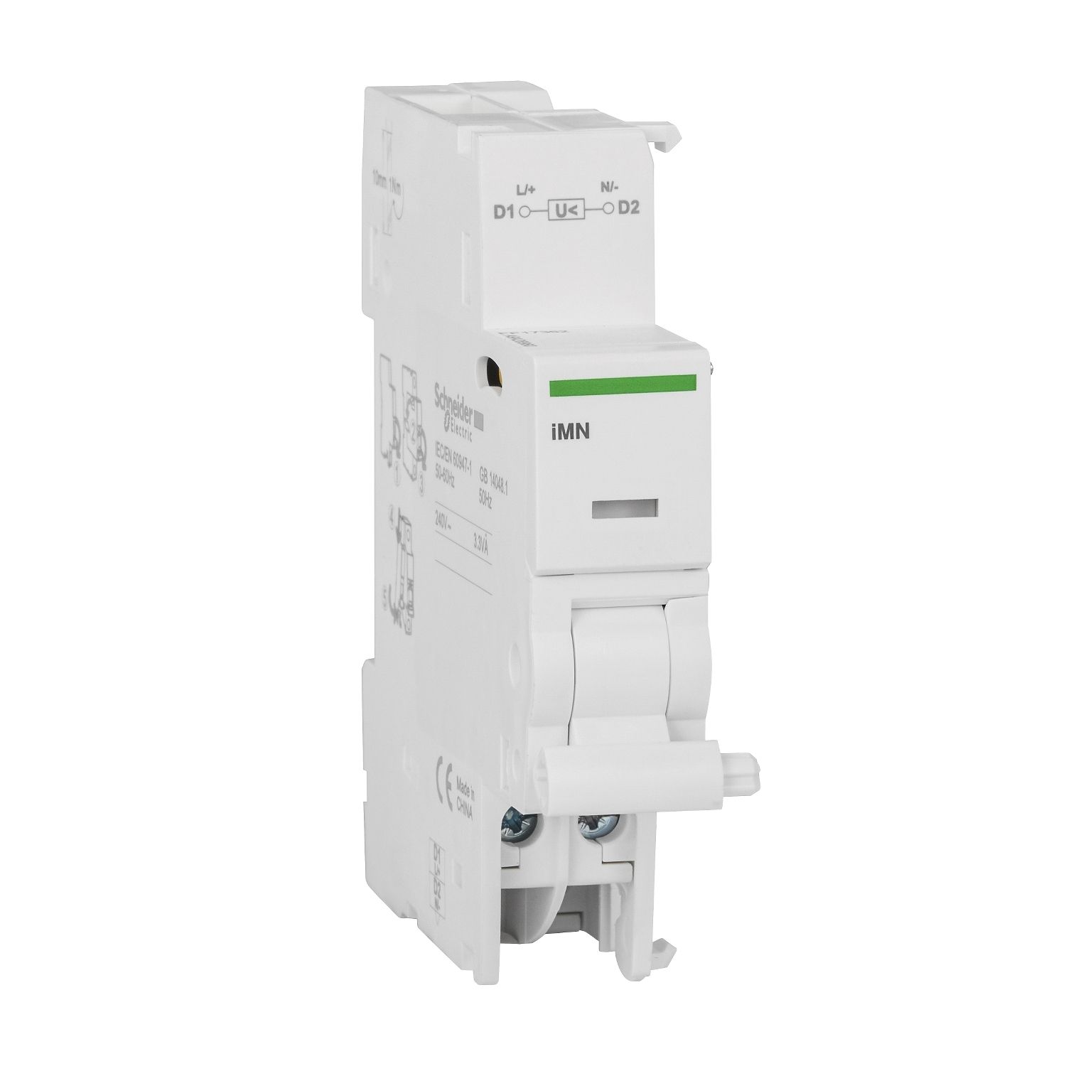 Picture of Undervoltage release, Acti9, iMN, voltage release, 220...240 V AC