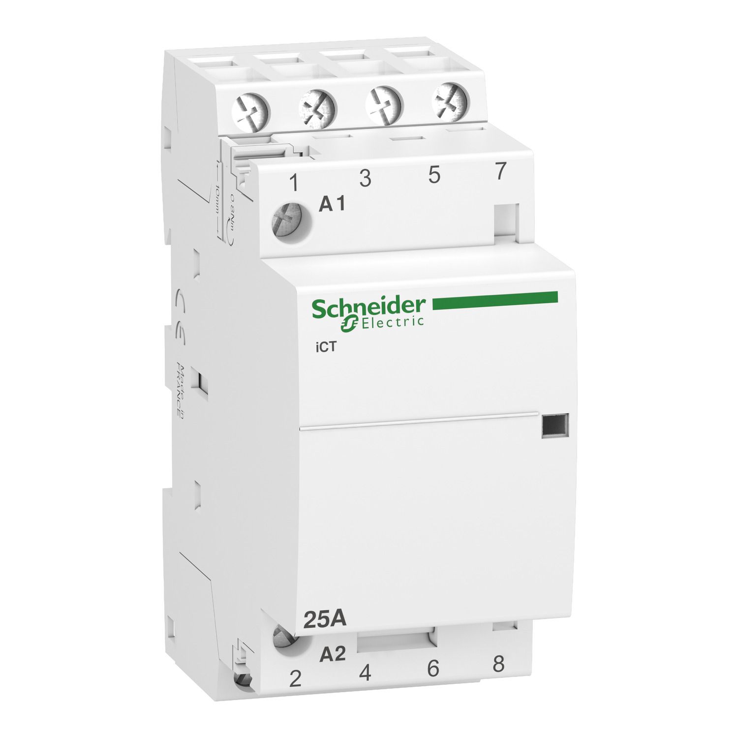 Picture of Contactor, Acti9, iCT, 4 poles, 4 NO, 25 A, 220..240 V AC
