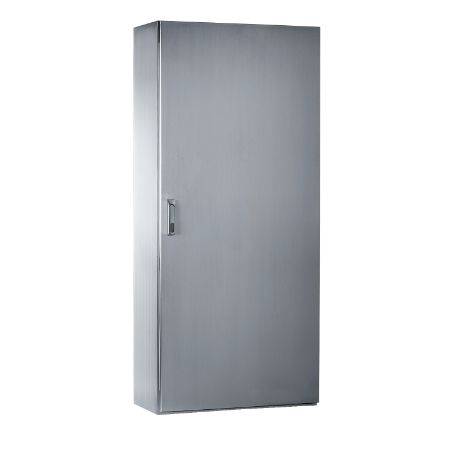 Picture of SMX 304L stainless monobloc enclosure, H2000xW800xD500mm, Scotch Brite® finish.