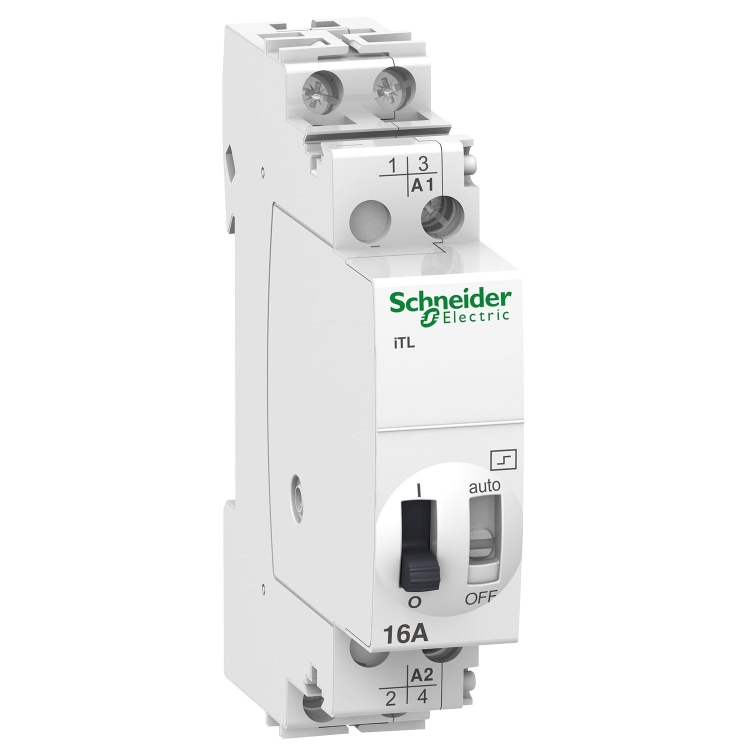 Picture of Impulse relay, Acti9, iTL, 2P, 2 NO, 16A, coil 12 VDC, 24 VAC 50/60Hz