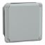 Picture of Metal industrial box - low plain cover - H105xW105xD49 - IP55 - grey RAL 7035