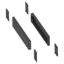 Picture of Side panels for the plinth, PanelSeT SFN, Spacial SF, Spacial SM, for electrical enclosure  D500mm, set of 2, H100mm