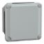 Picture of Metal industrial box - low plain cover - H85xW85xD49 - IP55 - grey RAL 7035