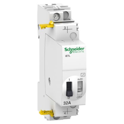 Picture of Extension, Acti9, ETL iTL 32, 1P -1NO, 32A, coil 110 VDC, 230...240VAC 50/60Hz