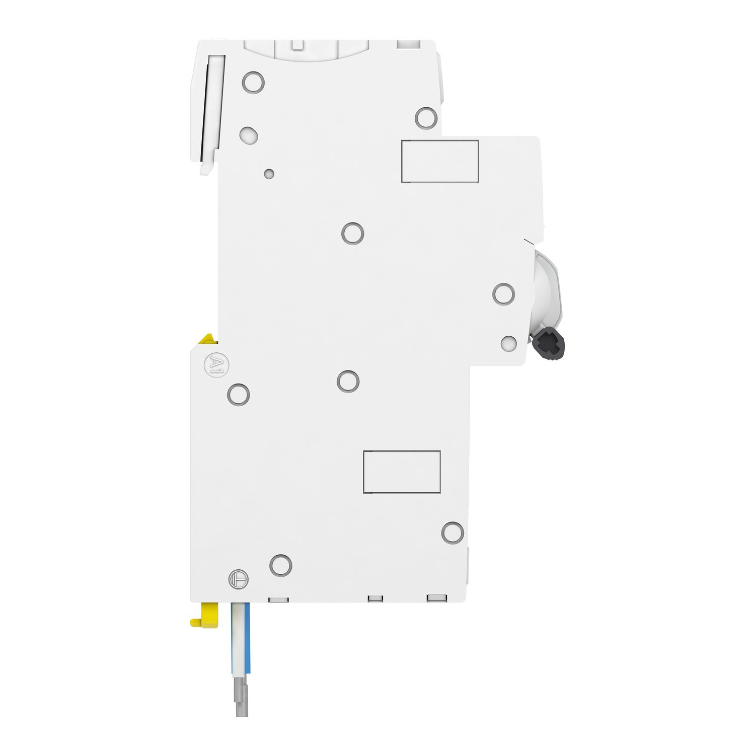 Picture of Residual current breaker with overcurrent protection (RCBO), Acti9, iC60H RCBO, 1P + Ns, 10A, 100mA, A type, 10000A