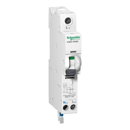 Picture of IC60H - earth leakage circuit breaker, Acti9, 1P + Ns, C curve, 10 A, 30 mA, 110 V