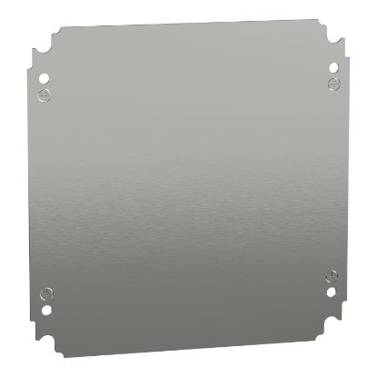 Picture of Plain mounting plate H300xW300mm made of galvanised sheet steel