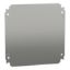 Picture of Plain mounting plate H300xW300mm made of galvanised sheet steel