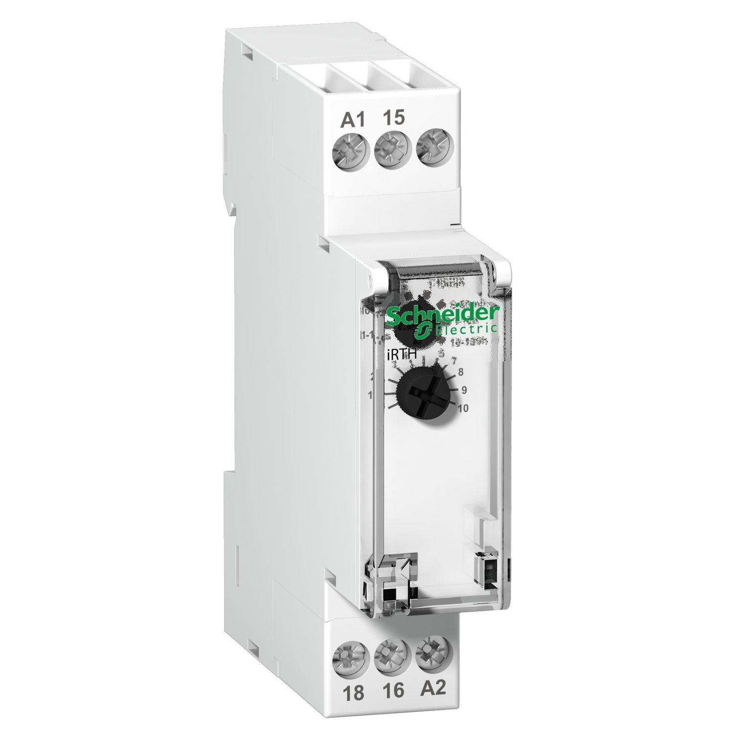 Picture of IRTH relay, Acti9, IRTH relay-applies a time delay to de-energizing a load-1C/O- Uc 24-240VAC/24VDC