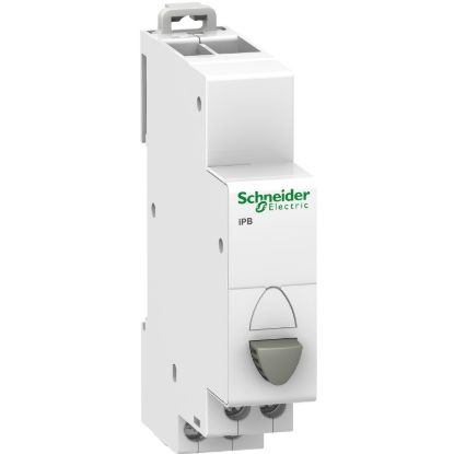 Picture of Single push button, Acti9, 1NO grey