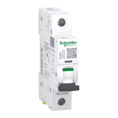 Picture of Miniature circuit breaker (MCB), Acti9, iC60H Disbo, 1P, 63A, C curve, 10000A (IEC/EN 60898-1), 15kA (IEC/EN 60947-2)