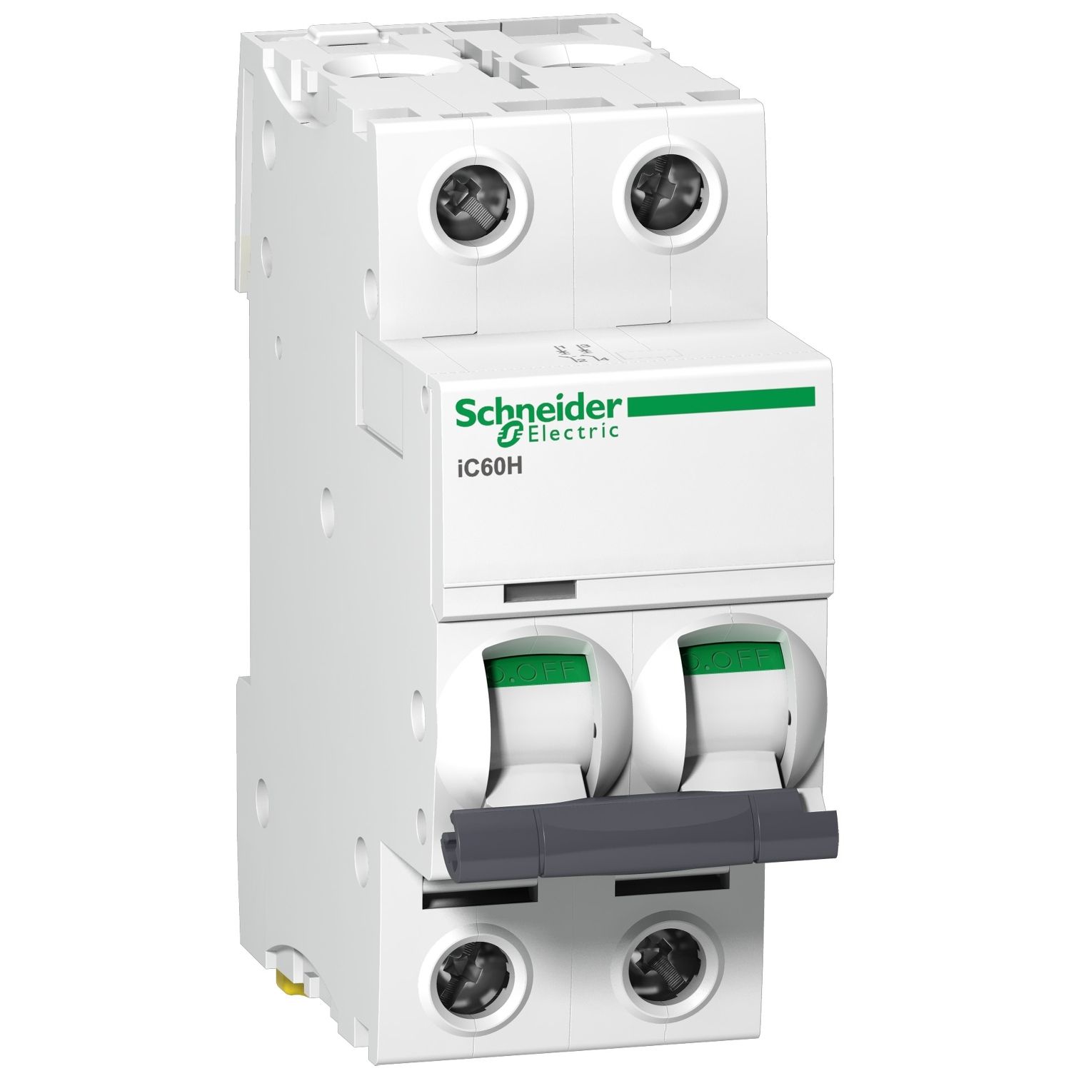 Picture of Miniature circuit breaker (MCB), Acti9, iC60H Disbo, 2P, 50A, C curve, 10000A (IEC/EN 60898-1), 15kA (IEC/EN 60947-2)
