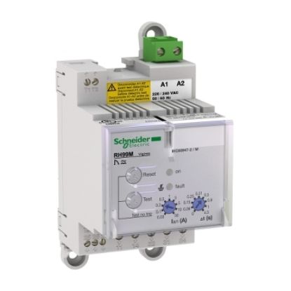 Picture of Residual current protection relay, VigiPacT RH99M, 30mA-30A, 48VAC 50/60Hz, DIN rail mounting