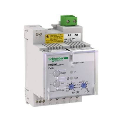 Picture of Residual current monitoring relay, VigiPacT RH99M, 30mA-30A, 380/415VAC 50/60Hz, DIN rail mounting