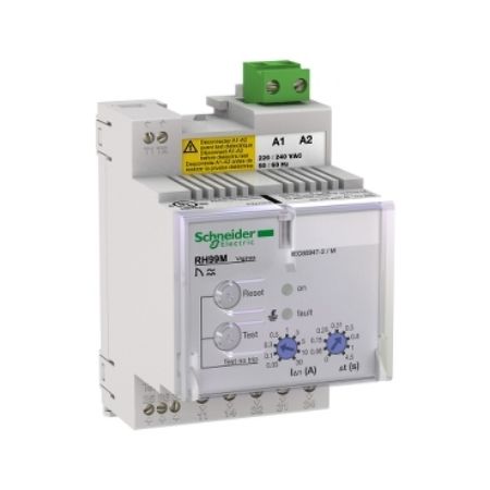 Picture of Residual current monitoring relay, VigiPacT RH99M, 30mA-30A, 440/525VAC 50/60Hz, DIN rail mounting