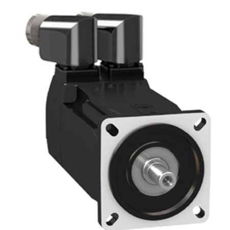 Picture of servo motor BMH, Lexium 32, 2.5Nm, 8000rpm, keyed shaft, without brake, IP54, 128 multiturn encoder, 3 phases