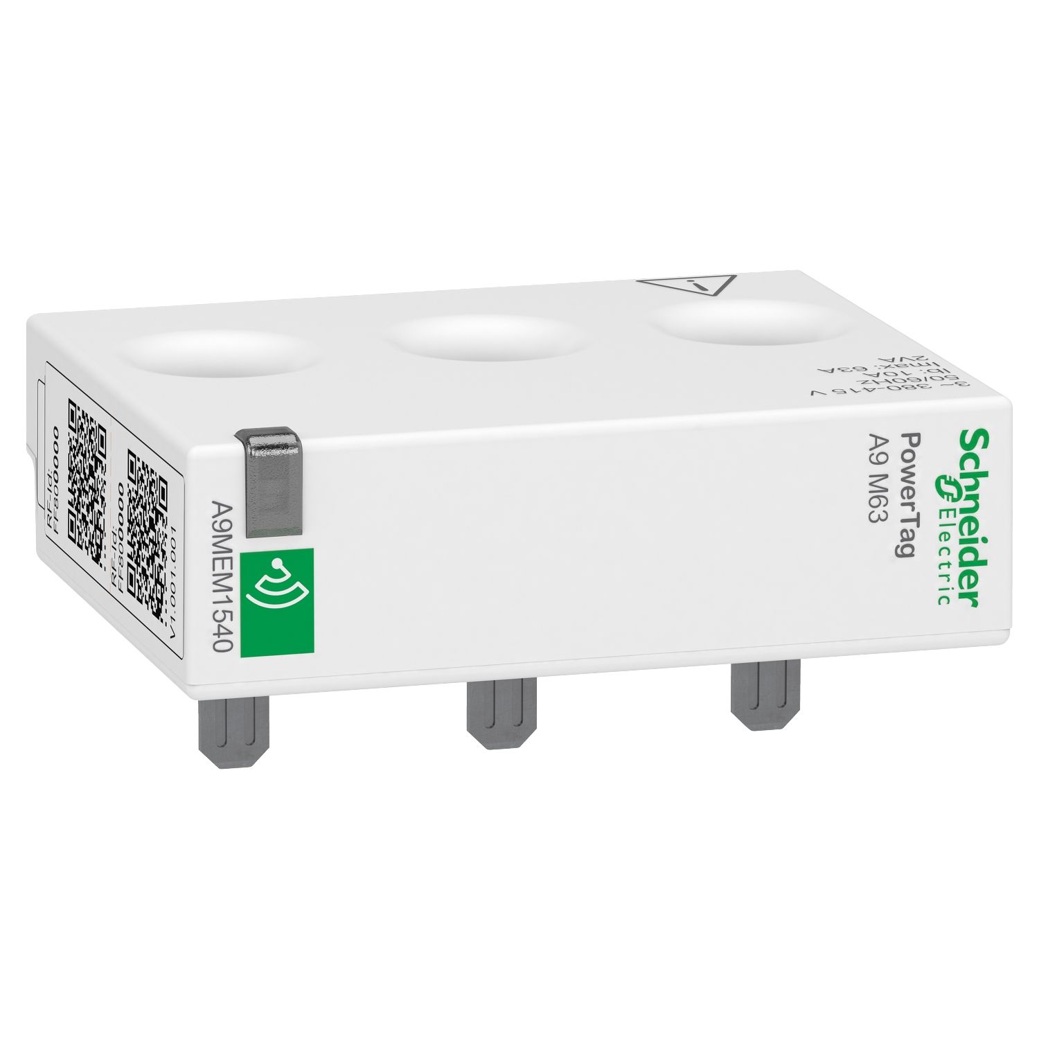 Picture of Energy sensor, PowerTag, PowerTag Monoconnect 63A 3P top and bottom position