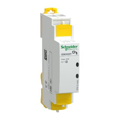 Picture of Modular single phase power meter, Acti9, iEM2000T, 230V, 40A without display