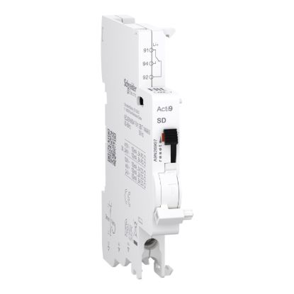 Picture of Auxiliary contact, Acti9, SD, 1 C/O, 100mA to 6A, 24-415 VAC, 24-130 VDC, bottom connection
