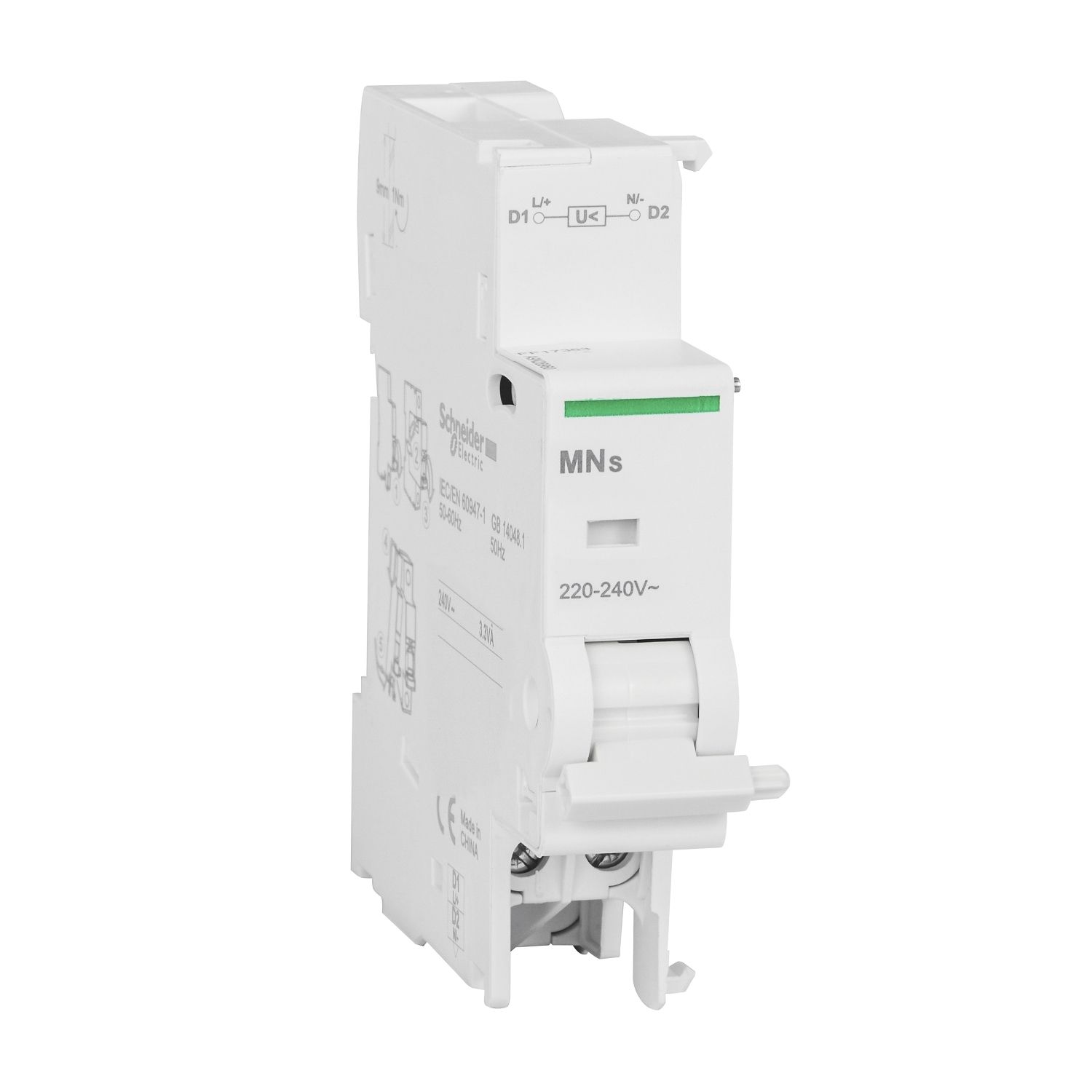 Picture of Voltage release, Acti9, MN (S) 220-240VAC DC