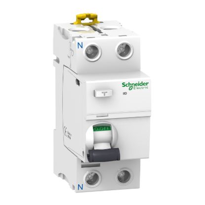 Picture of Residual current circuit breaker (RCCB), Acti9 iID, 2P, 80A, A type, 100mA