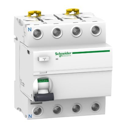 Picture of Residual current circuit breaker (RCCB), Acti9 iID, 4P, 40A, A-SI type, 30mA