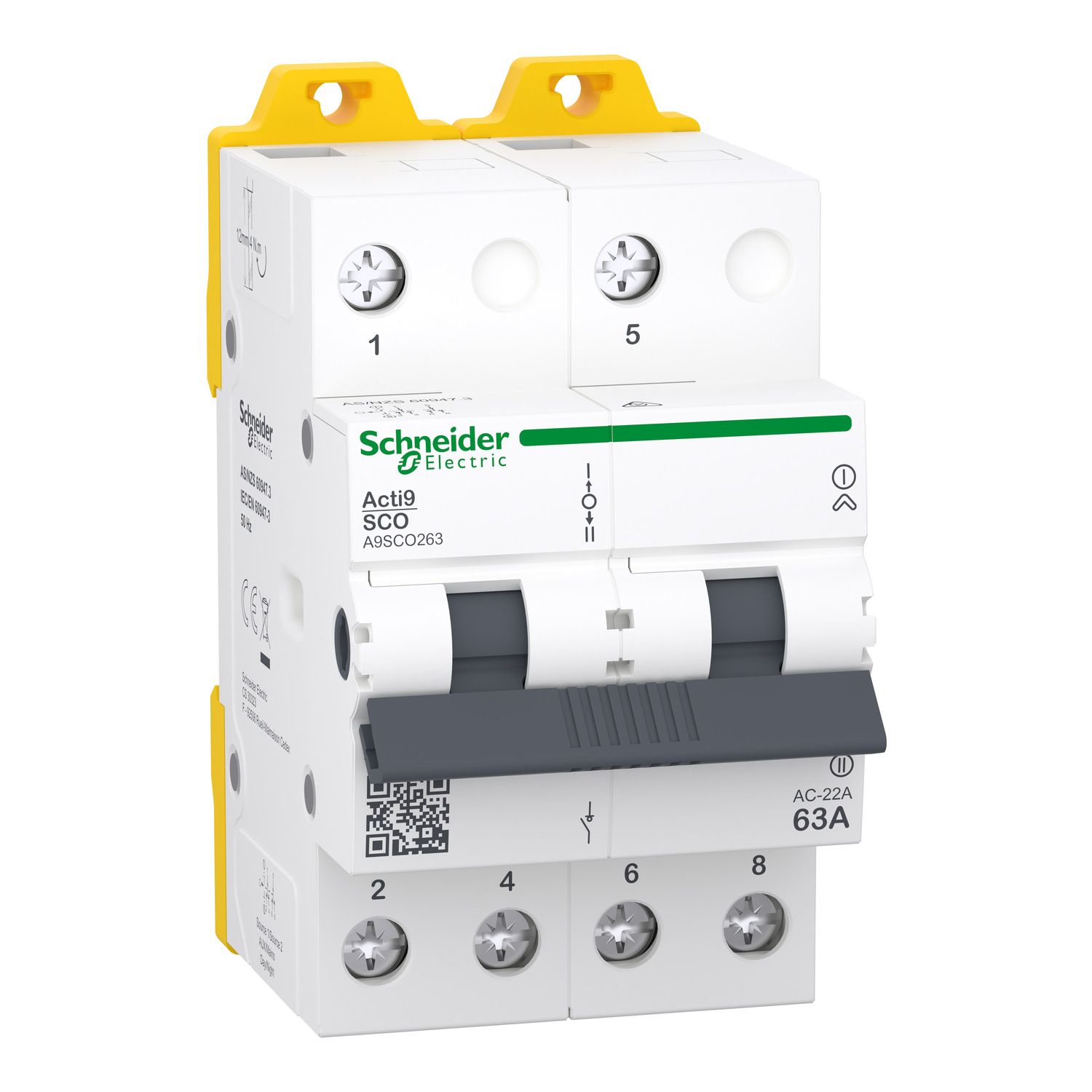 Picture of Changeover switch, Acti9, 2P, 63A, 400/415VAC